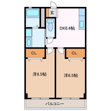 サングリーン平野の物件間取画像